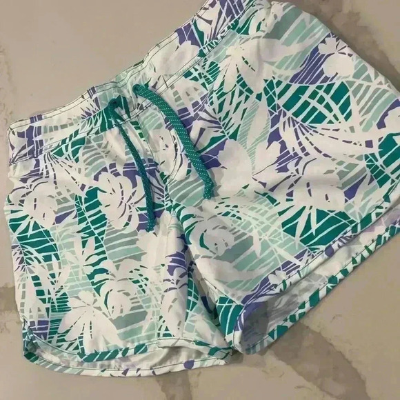 Columbia PFG Performance Fishing Gear Drawstring Tropical BoardShort Women Small - Picture 2 of 6